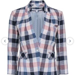 Veronica Beard Schoolboy Jacket Sz 10
Used- marks on collar, needs dry cleaning